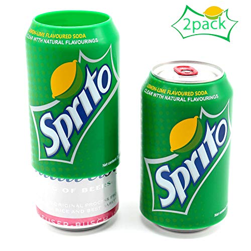 JUSHOOR Beer Can Cover Wraps Beverage Bottle Beer Can Silicone Sleeve Hide a Beer That Look Like Soda Suitable 12FL OZ 355ml(2Pack)