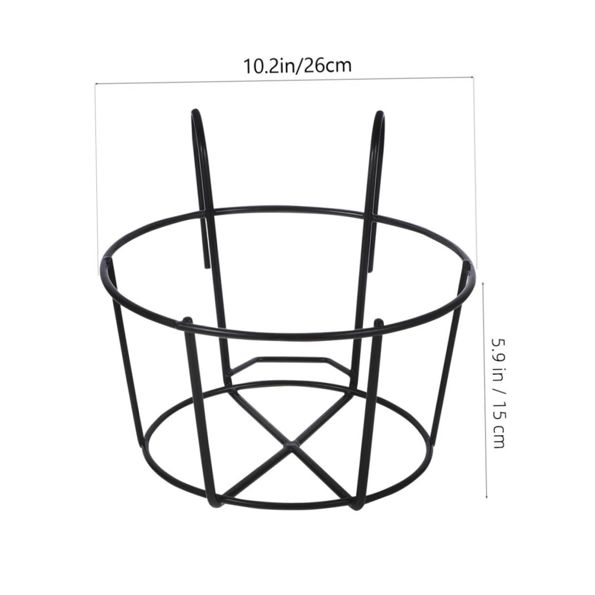 Soporte para Plantas Colgantes de Hierro Negro 2 Piezas con Diseño Estable para Balcón y Cocina, Adecuado para Macetas y Jardineras en Barandillas y Mesas