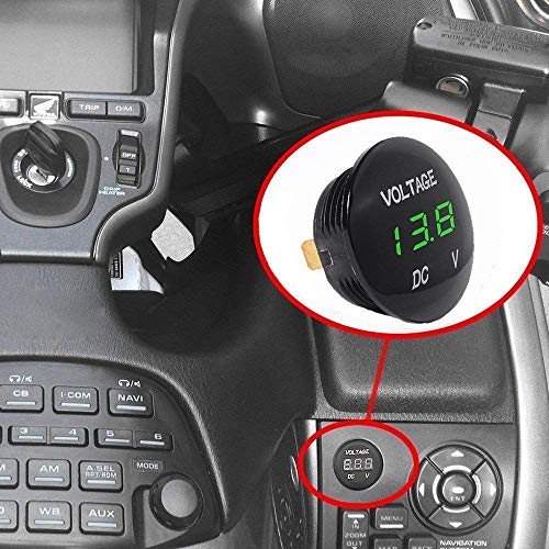 電圧計 バイク12v 24v 車 電圧計 丸型埋め込み型 Dc 超ミニ 車用オートバイの 電圧計 Led デジタル 表示 防水 電圧計 ディスプレイパネル 自動車オートバイ用 Automotive Car Nbsp Parts 電子パーツ メーターパーツ デジタルモニター Whenbuy Jchere Com