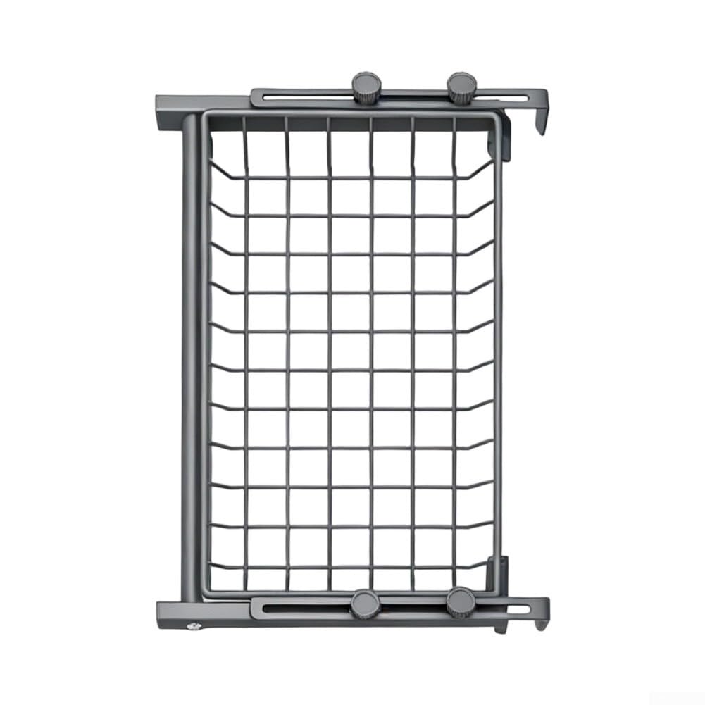 Scaffale regolabile per termosifone per asciugare i vestiti, in lega di alluminio, resistente, con larghezza espandibile, adatto per davanzale e ringhiere, grigio, 40 x 26 cm (60 cm)