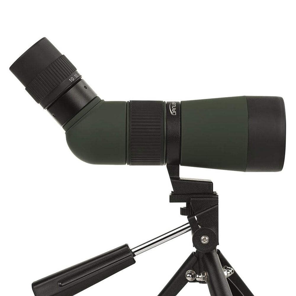 Dörr Danubia 538245 Zoom Spektiv Kauz 10-30x50 inkl. Tischstativ (Gehäuse mit Gummiarmierung, 45 Grad Schrägeinblick) grün/schwarz