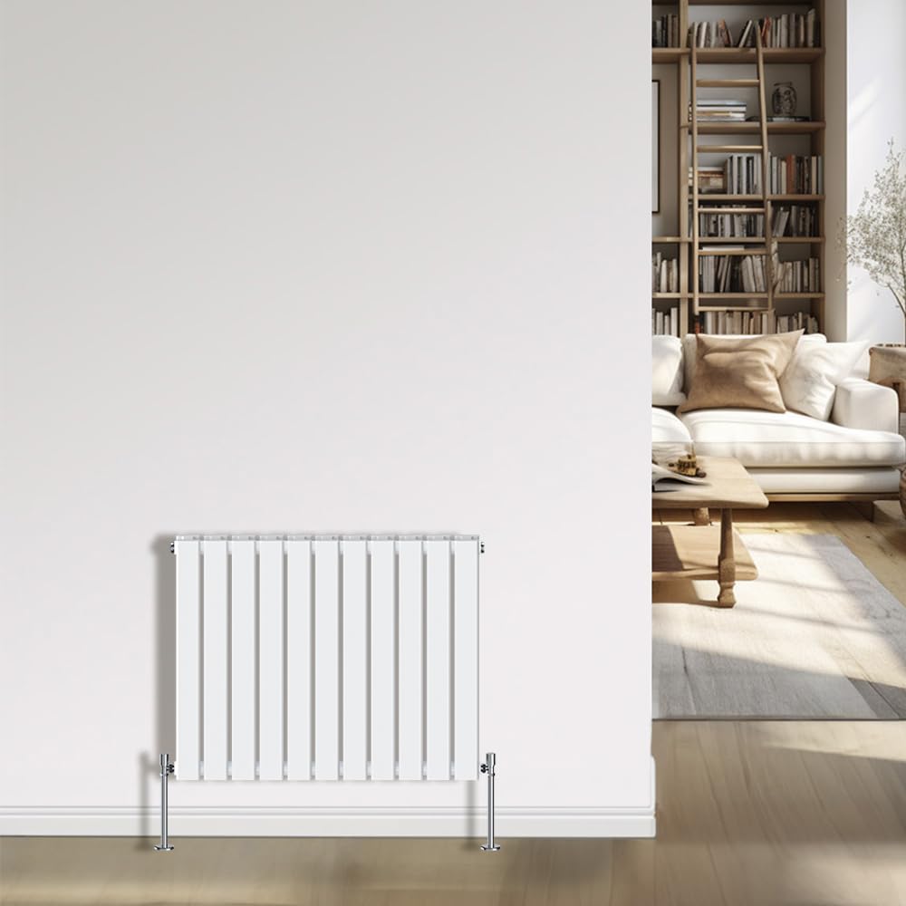 Nrg White Radiator 600X748mm- Double Flat Panel Interior Bathroom Radiators