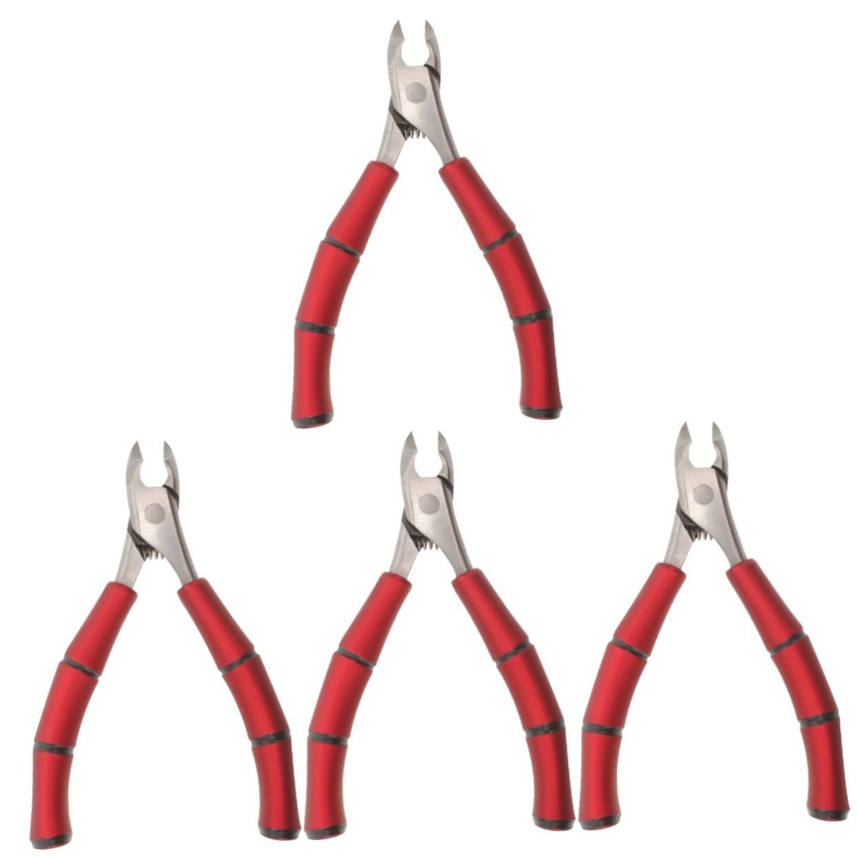 FOMIYES 4pcs Professional Nail Cuticle Clipper Stainless Steel Nail Clippers for Men Toenail Clippers