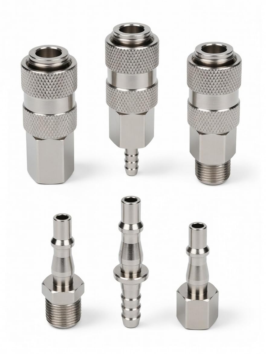 Air Line Couplings & Adaptors – Hose Tail Fittings & Connectors | BSP Sizes (Male Coupling 1/4" Female BSP)