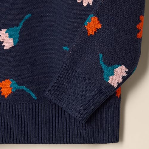Image of Amazon Essentials Girls and Toddlers' Knitted Pullover Crewneck Sweater