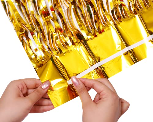 Tenda metallica con frangia in lamina metallica