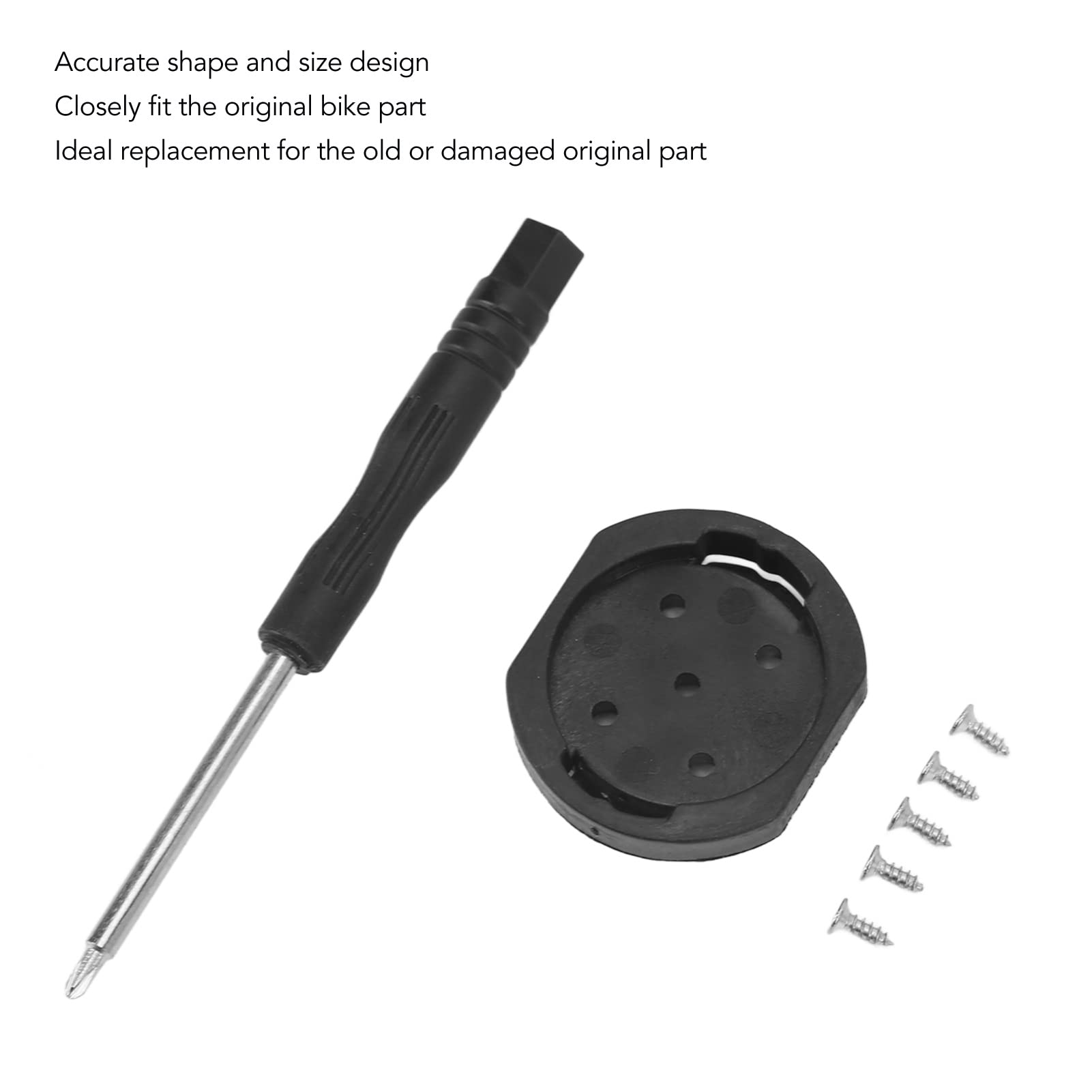 Pilipane Bikes Computer Repair Tool Set, Bikes Computer Bracket Fixed Base 5 Screws Computer Bracket Fixed Base Replacement Fit for for garminwatch