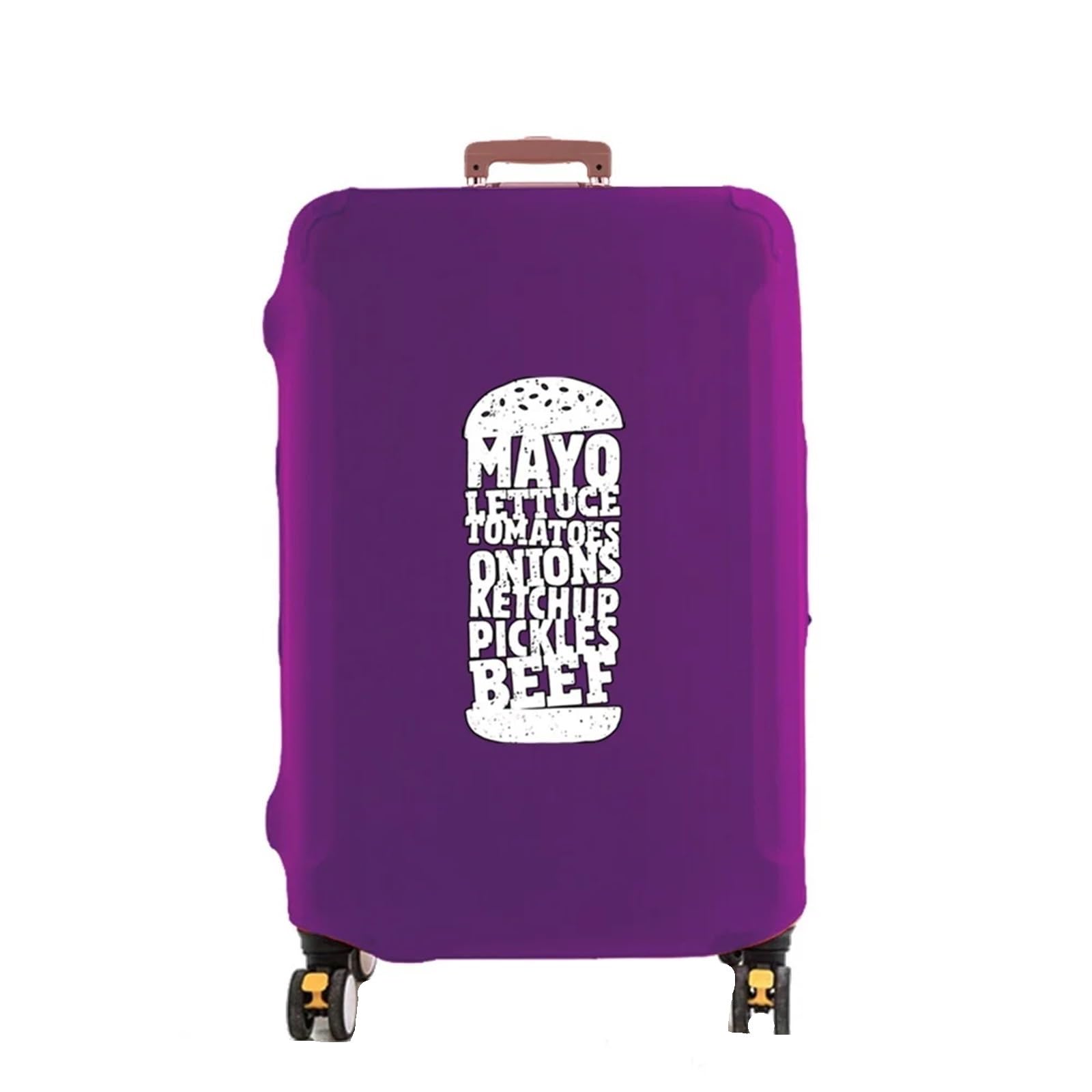 2 pezzi di copertura for bagagli, protezione for valigia, antipolvere elastica più spessa, accessori da viaggio for trolley 18-32 pollici Per Valigie(Purple,M)