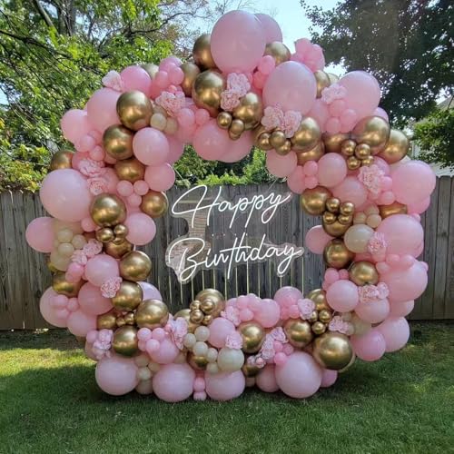 Image of KBZVNAF Pastel Pink Latex Party Balloons 50 Pack 12 inch