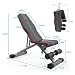 YOLEO Adjustable Weight Bench for Home Gym, ENISO-Certified 375KG, 98% Pre-Assembled, Foldable Gym Bench with 84 Positions Incline Decline Flat, Wider Seat