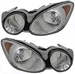Compatible with Buick LaCrosse/Allure Headlights Lamps Set 2005 2006 2007 Halogen Driver and Passenger Side