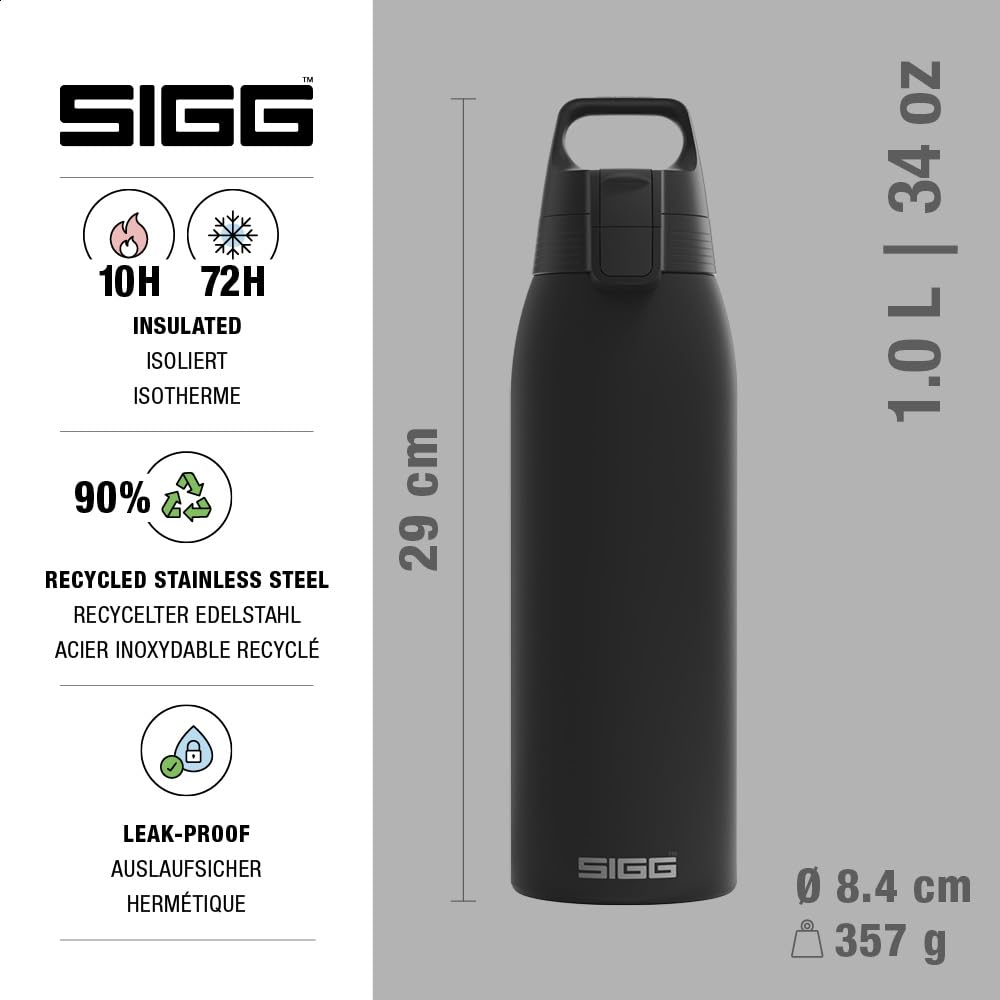 Sigg Shield Therm One Isolierte Trinkflasche 0,5L 0,75L 1L BPA-frei Edelstahl