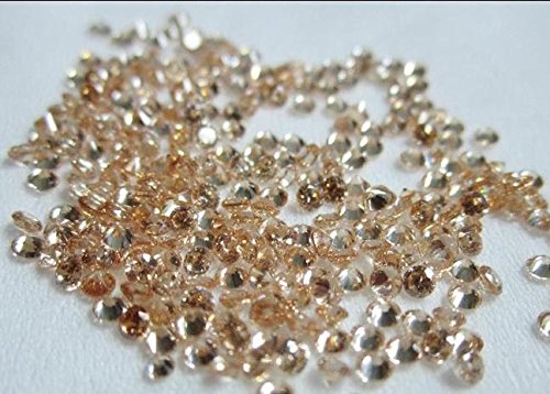 Zircone rond 2mm champagne AAA éclat diamant pour bijoux d'exception - 4