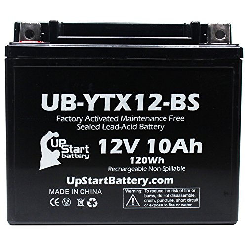 2-Pack Replacement For 2011 Bombardier (Can-Am) Ds250 250 Cc Factory Activated, Maintenance Free, Atv Battery - 12V, 10Ah, Ub-Ytx12-Bs #TOP2