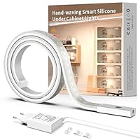SIBI LIGHTING LED Unterbauleuchte 1M, Dimmbar Led Lichtleiste Küche Selbstklebend, Flexibel Silikon LED Strip Streifen inkl. 24V Netzteil für Küche, Büro, Schlafzimmer, Wohnzimmer