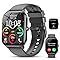 CASCHO Smartwatch Donna Uomo, 1.85'' Orologio Smartwatch Uomo con Chiamate Bluetooth/Assistente Vocale AI, 115+ Sportive Smart Watch con Contapassi/Sonno/Cardiofrequenzimetro, IP68 Fitness Tracker