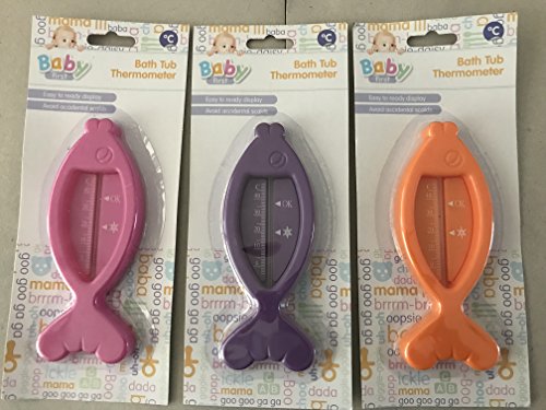 Fish Shape Baby Bath Thermometer, Bath Tub Thermometer. In 3 Colours.