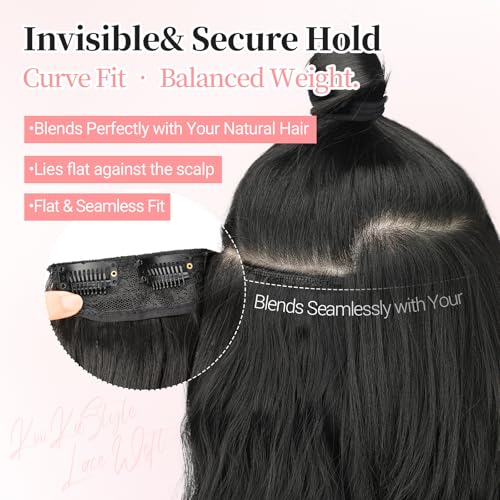 Image of KooKaStyle Wavy Thick Clip in Hair Extensions 24 inch Auburn