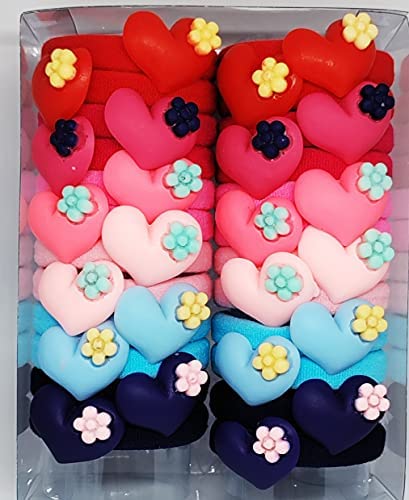 TRENDSETTER Nylon Soft cartoon character Hair Rubber Bands/Ponytail Holders/Hair Tie/Scrunchies for Toddlers baby Girls Women Kids(Pack of 24) (Multicolour & Multidesign)