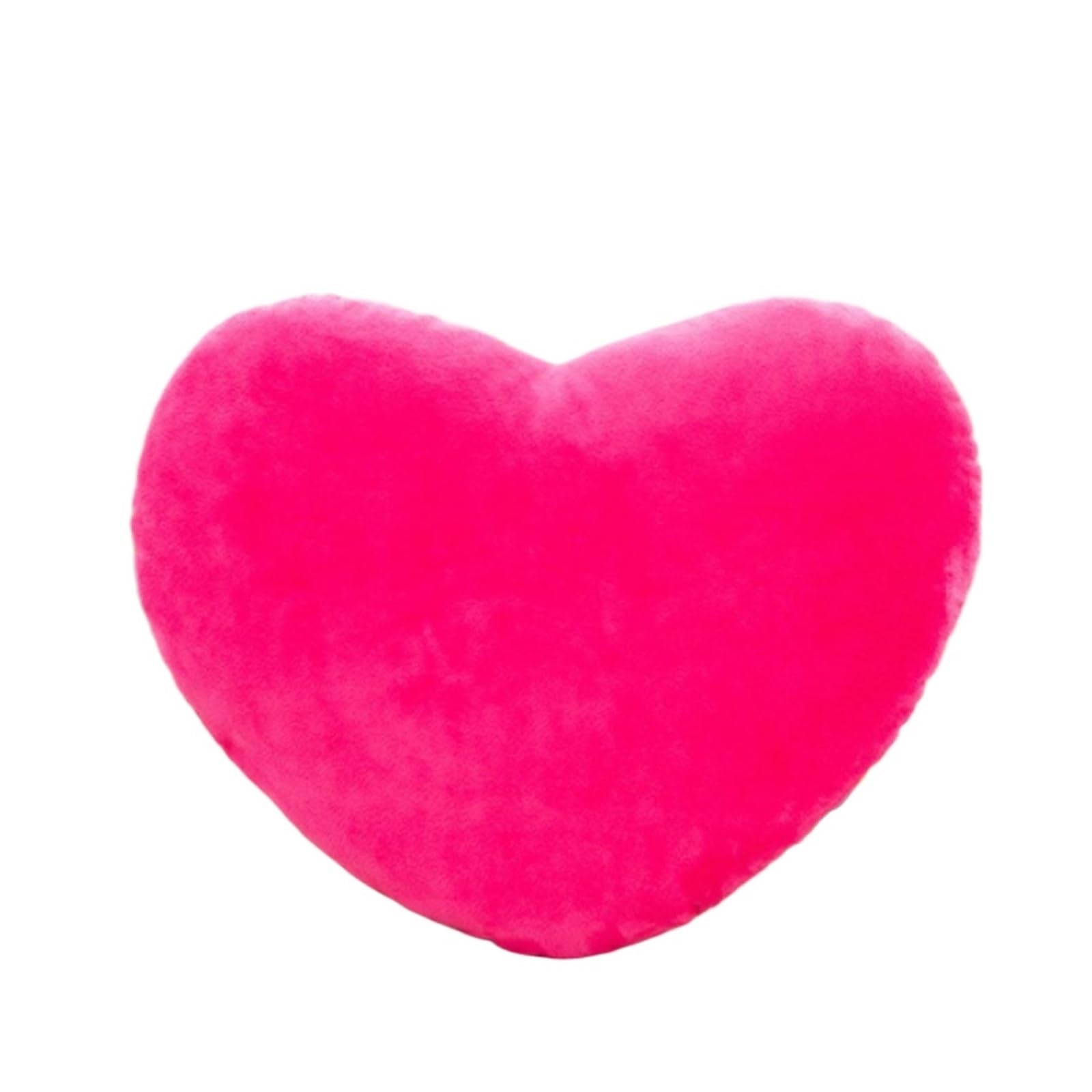 XIEHYA 2 Pcs Heart Plush Soft Pillow Lovely, Stuffed For Home(Rose Red)