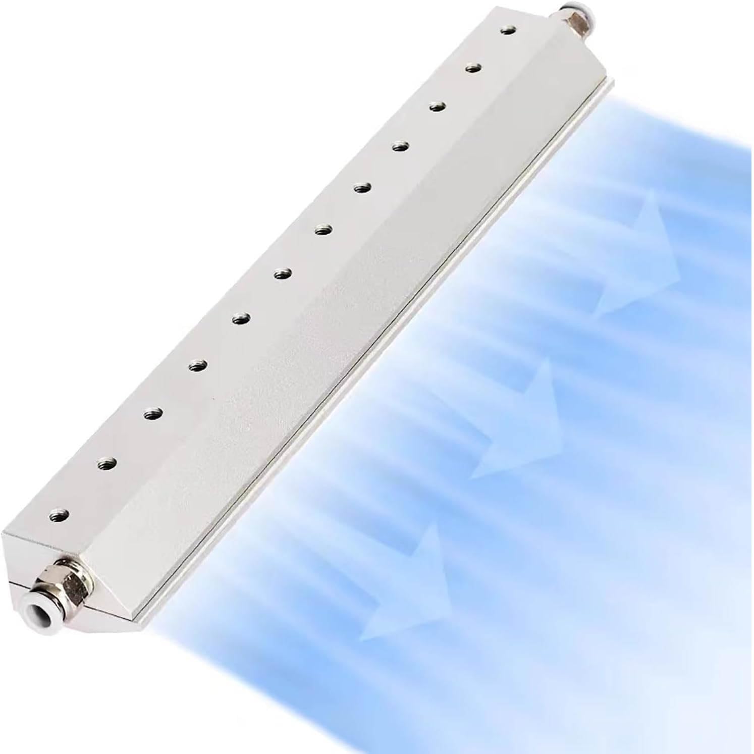 Soffiatore industriale a lama d'aria - Lama di soffiaggio della polvere in alluminio per la rimozione di polvere e acqua nelle linee di produzione, compatibile con compressori d'aria per