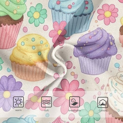 Animal Toddlers Underwear Floral 2t Cotton Panties for Girl Colorful Cupcakes Floral Sweets Briefs Kids Undies3