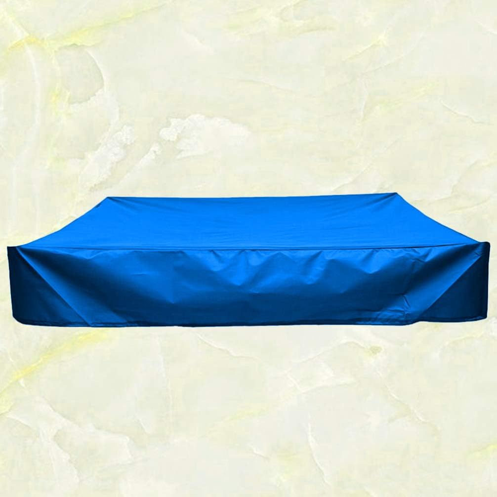 Sandbox Cover Square Covers for Sand and Toys Away from Dust and Rain Sandpit Pool Cover for Kids Toy Protection Outdoor (Blue 200x200cm) : Toys & Games