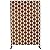 Rust-Resistant 76"x48" Metal Privacy Screen Partition - Freestanding Decorative Fence Panel for Outdoor Patio, Deck, Balcony & Indoor Spaces (Brown)