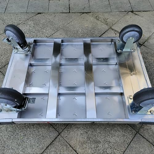 Carretilla plegable 4 ruedas capacidad 150KG miniatura 4