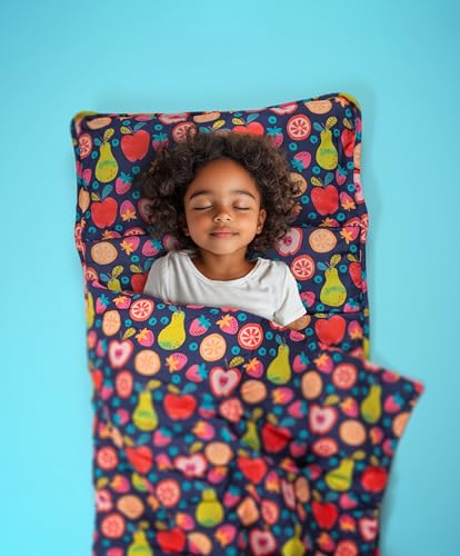 Image of Stephen Joseph, Toddler All Over Print Nap Mat with Soft Blanket and Removable Pillow for Boys & Girls, Kids Sleeping Bag for Elementary, Daycare, Preschool with Carry Handle, Camo