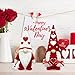 CRCZK Valentines Day Gnomes, 2 Pack Mr & Mrs Valentine Gnomes Decorations for Home - Handmade Swedish Tomte Gnomes Plush Ornaments Valentine's Day Party Supplies