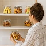 ZENO Clip Top Glass Jars 500ml 6PCS | Airtight Glass Storage | Perfect for Dry Food, Coffee Beans & Tea Bags | Kitchen Preserving & Spice Containers - Image 9