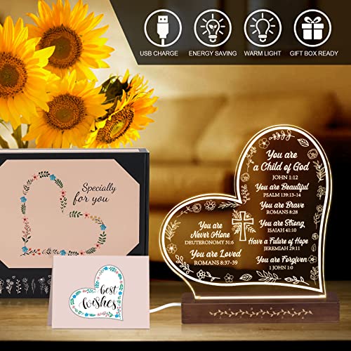 Christian Encouragement Gifts For Women & Friends, Dimmable Night Light, You Are Beautiful, Inspirational Gifts For Daughter & Bestie, Religious Gifts For Women & Kids #TOP3