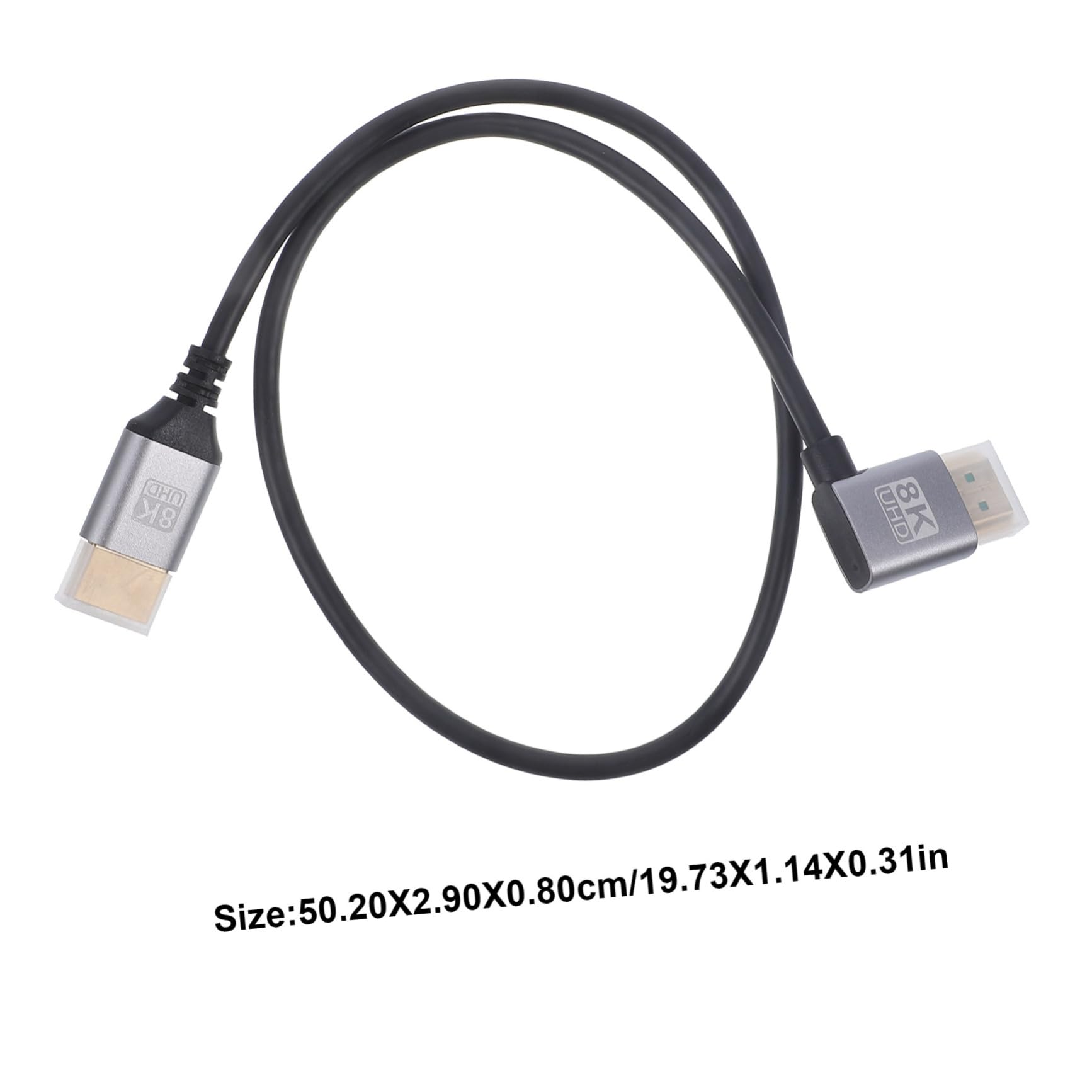 BESTonZON Right Angle Male to Male Video Cable Tv Coupler for High-Speed Data Transfer for Gaming and Streaming Compatible Tv and Computer Accessories