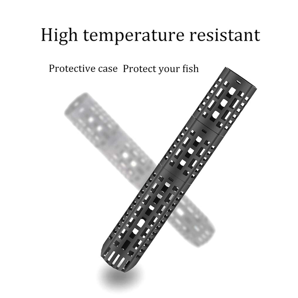 Réchauffeur Submersible pour Aquarium, réchauffeur de réservoir de Poissons d'aquarium, Tube en Verre de Quartz fabriqué, température constante Automatique (50-500 Watt)