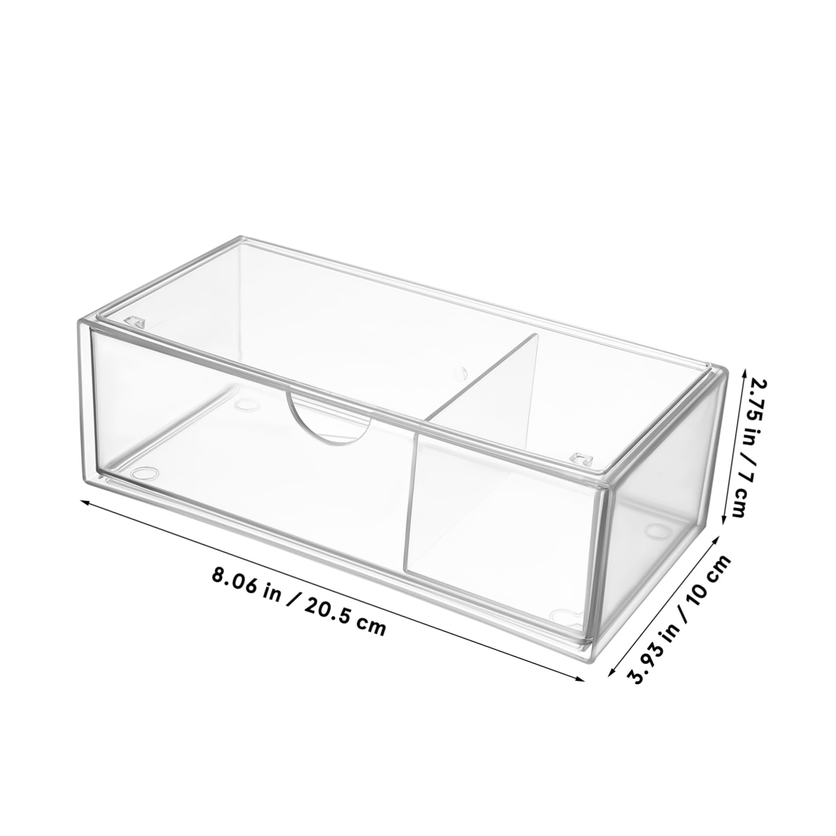 Transparenter Acryl Aufbewahrungsboxen für Make Up, 3 Stück