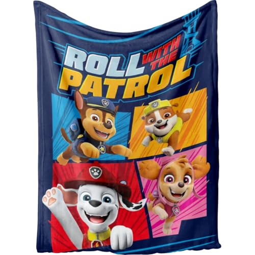 Paw Patrol Kids Fleecedecke | Rolle mit dem Patrol Design 140 x 100 cm