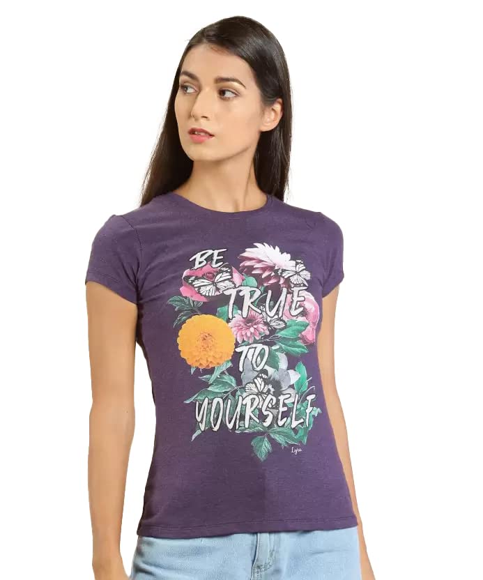 Image of Lyra Women's Cotton Regular Fit T-Shirt