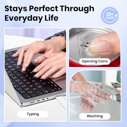 Image of Beetles 2Pcs 15ml Gel Nail Glue for Acrylic Nail Tips, UV Nail Glue for Clear Press-On Nails, Clear Self-Leveling Nail Extension Gel, Low-Odor Formula, Long-Lasting Wear for DIY & Salon Use