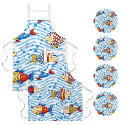 Tablier de serveuse lot de 2 pour nettoyage et restaurant