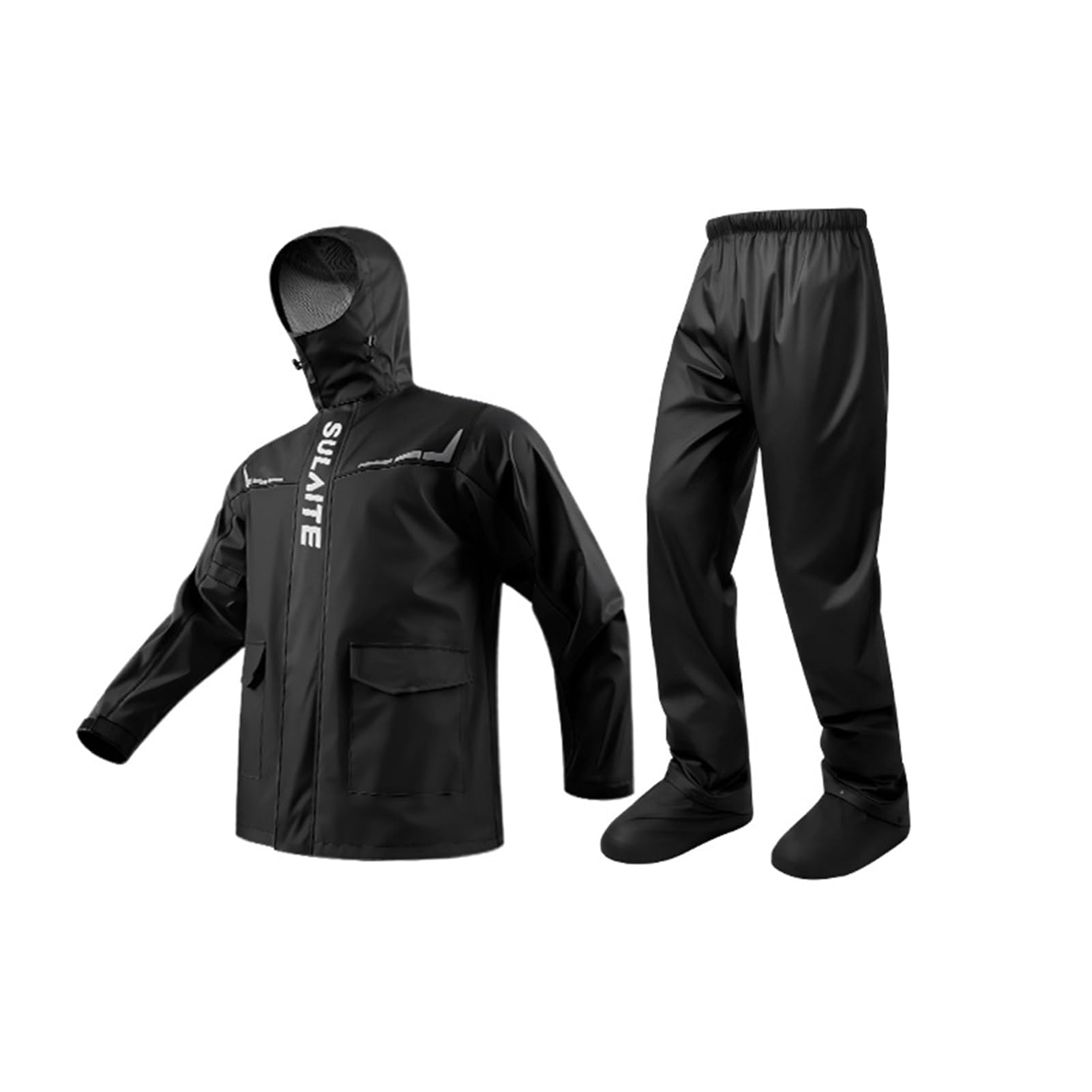 Tuta Antipioggia per Moto, Attrezzatura Antipioggia per Tutto il Corpo Abbigliamento Impermeabile 20000 Mm con Copriscarpe per Uomini e Donne Che Guidano Cicl