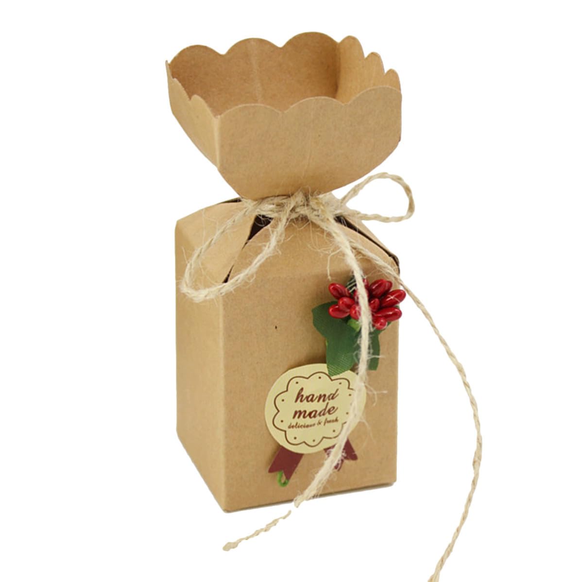 Healeved 150 Pezzi Scatolina Bomboniera in Carta per Cioccolatini e | Decorazione Elegante, Adatta per Feste Natalizie, Confezione Regalo, Uso per Dolci e Frollini