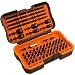 Produktbild Bit Set, TACKLIFE 60 tlg. Professioneller Schrauberbit Set, Torsion-Design, S2-Stahl, Farbcodiert, 48x Schrauberbits, 4x Extra Lange Bits, 6x Steckschlüssel, 1x Universalhalter, 1x Torsion-Bit -PSDB1B