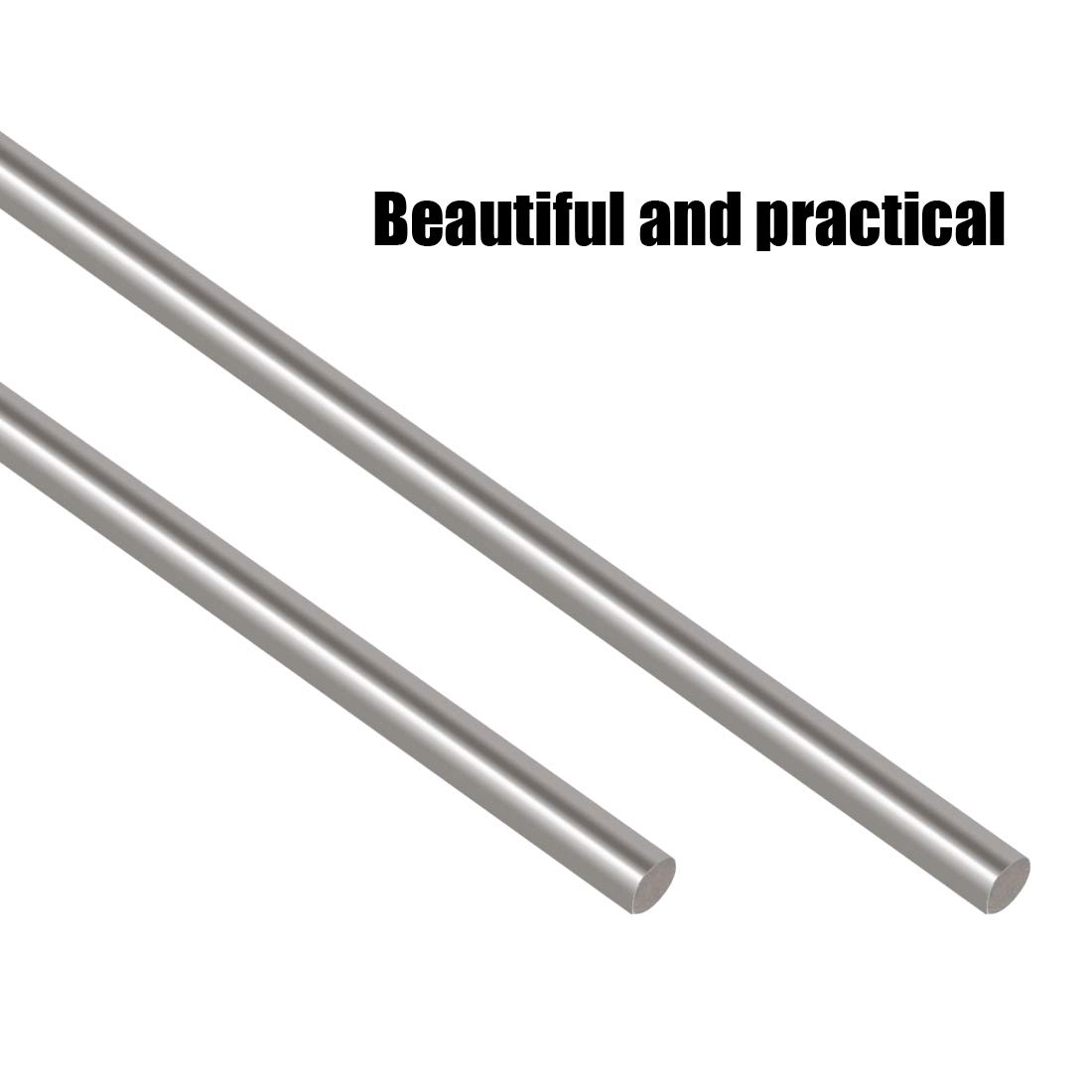 Glarks Barra per tornio in acciaio INOX 6 mm x 356 mm 2 pezzi per modellini RC