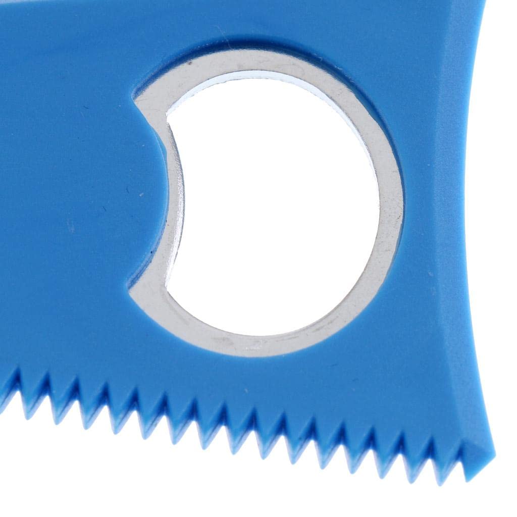 SM SunniMix Removedor de Peine Y Raspador de Cera para Surf de Tabla de Surf de 8 X 5,2 Cm - Versatilidad de 3 Lados - Azul