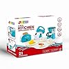 51oeviqvsal - Joyin Play Kitchen Toys, Pretend Play Kitchen Appliances Toy Set with Coffee Maker, Mixer, Toaster with Realistic Lights& Sounds, Birthday Gift for Kids Ages 2 3 4 5, Pink - Kitchen Toys