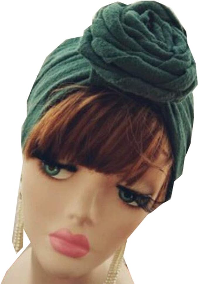 Amazon ビックローズヘアバンド 緑 ヘアバンド ターバン 通販