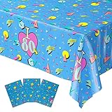 Blue Orchards 80s Party Table Covers (Pack of 3) - 54