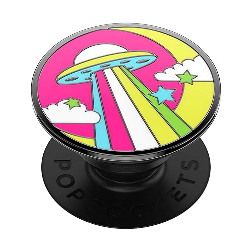 PopSockets Phone Grip with Expanding Kickstand, Adhesive Grip, Enamel Solar PopGrip - Sauced - Enamel Sauced - small - Adhesive