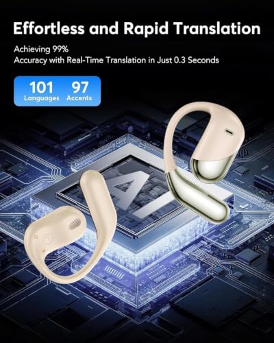 Image of AI Translation Earbuds Real Time - 198 Languages Translator 60H Playtime